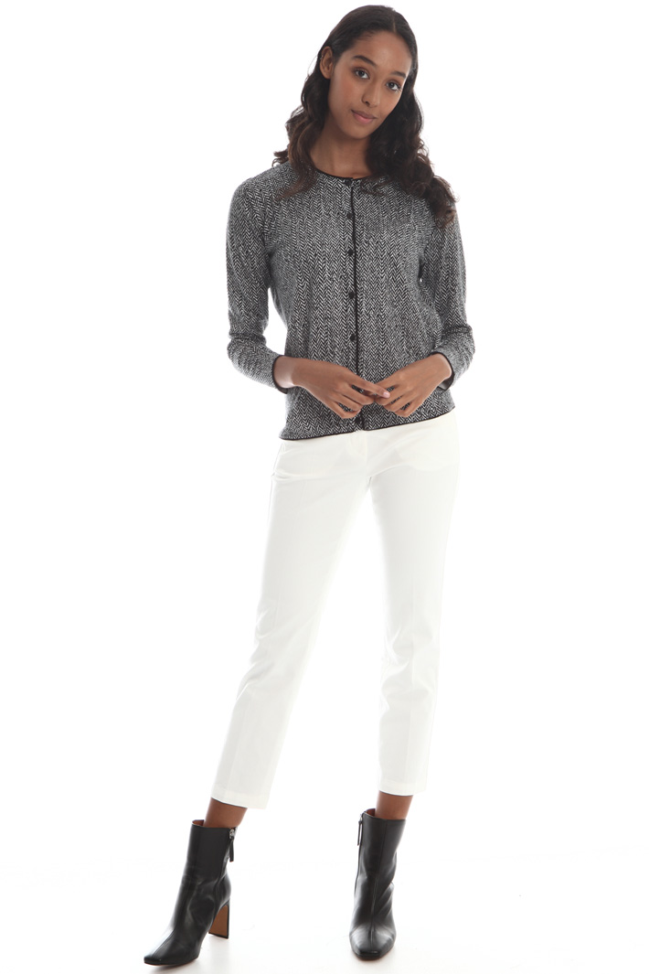 Printed cotton cardigan Intrend Printed cotton cardigan Intrend