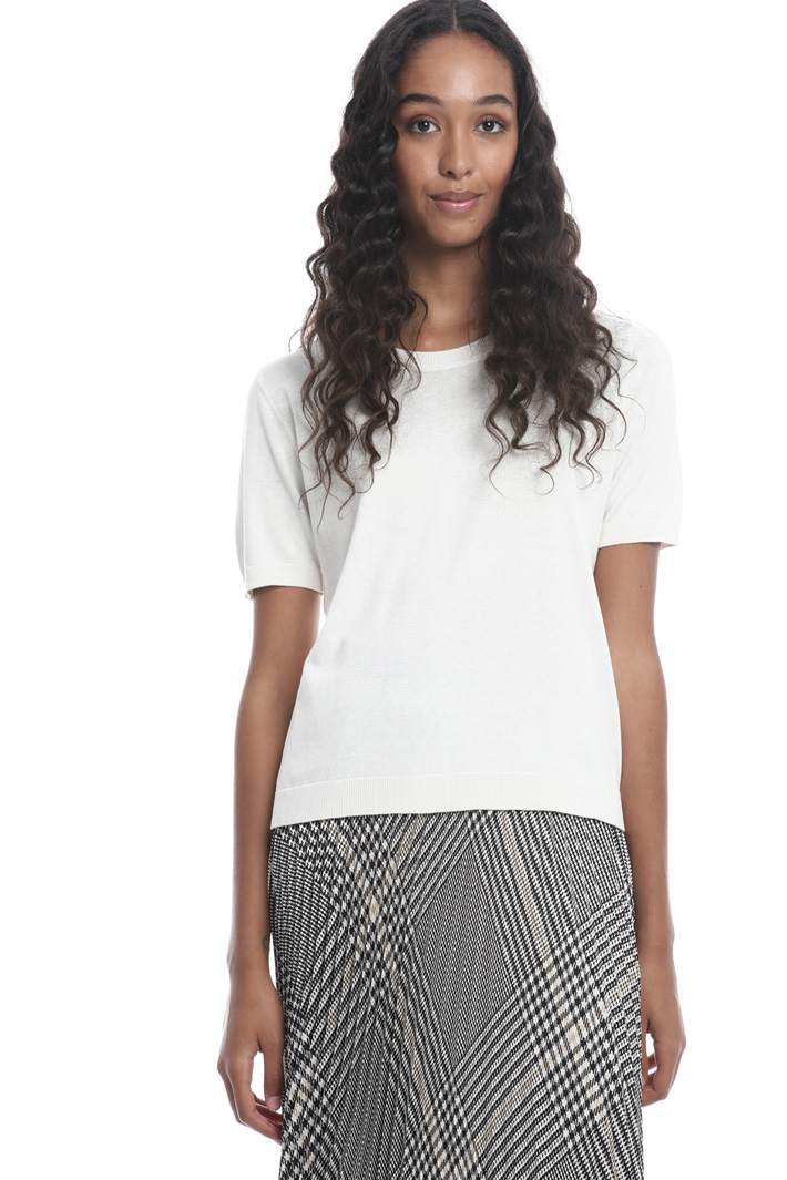 Short sleeve knit sweater Intrend Short sleeve knit sweater Intrend