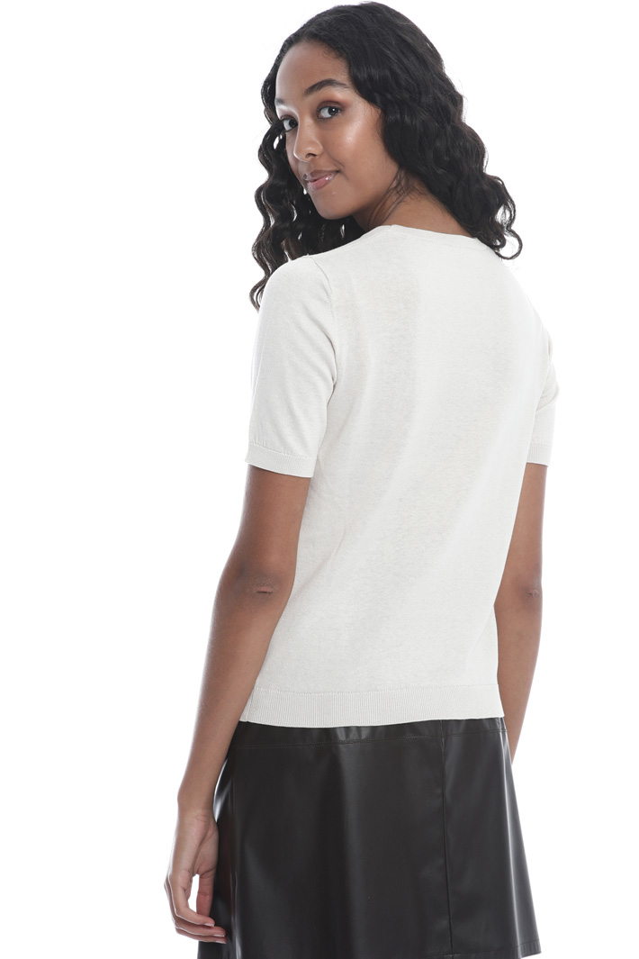 Short sleeve knit sweater Intrend Short sleeve knit sweater Intrend