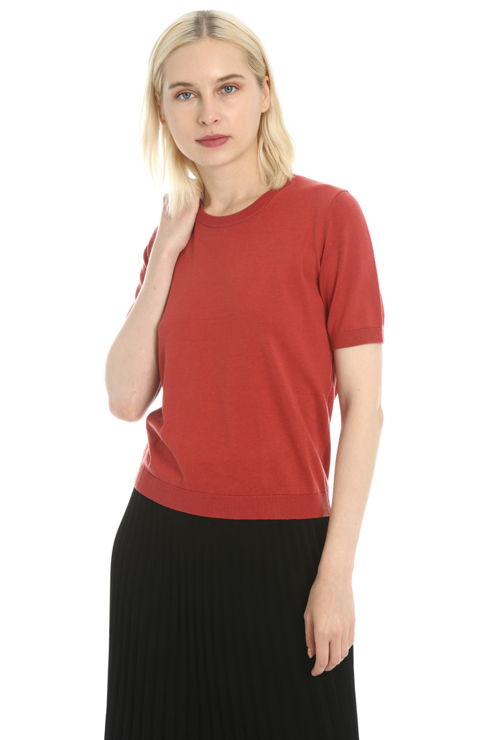 Short sleeve knit sweater Intrend Short sleeve knit sweater Intrend
