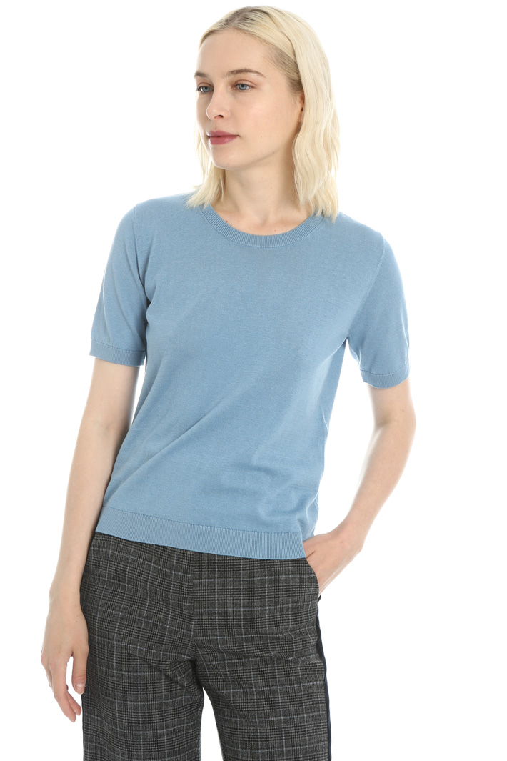 Short sleeve knit sweater Intrend Short sleeve knit sweater Intrend