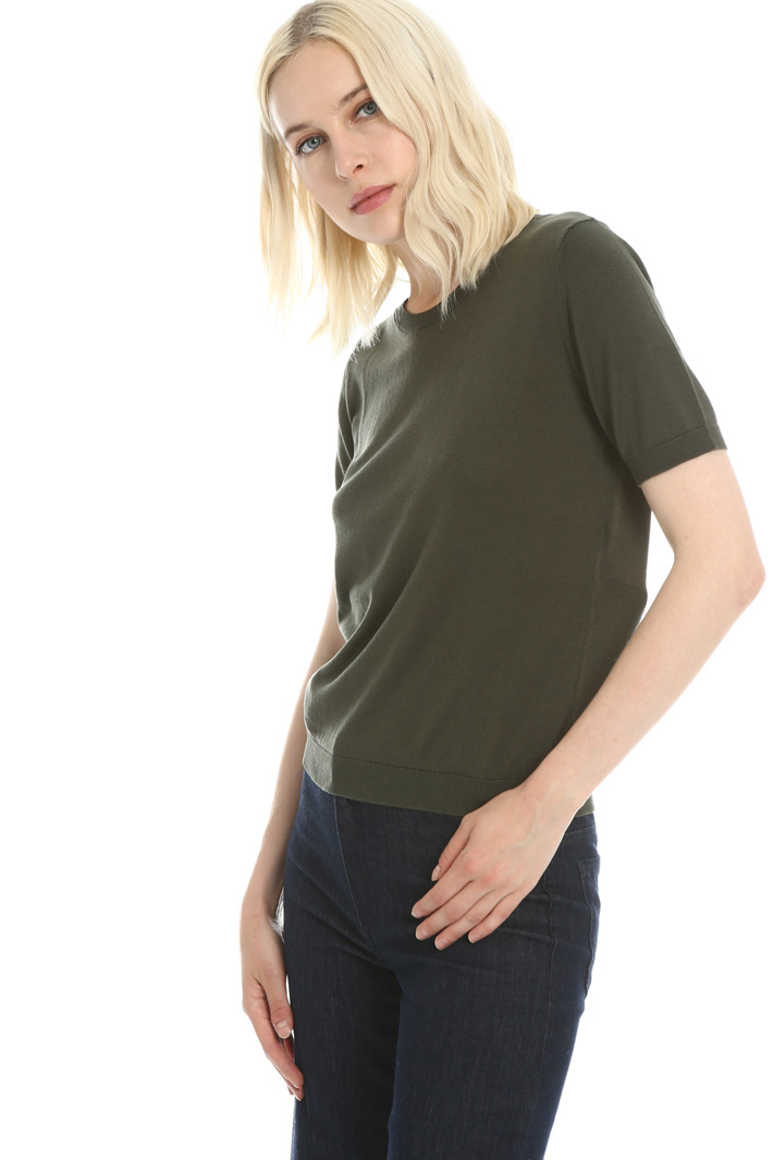 Short sleeve knit sweater Intrend Short sleeve knit sweater Intrend