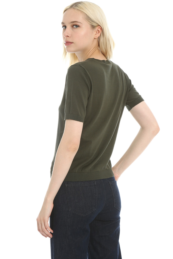 Short sleeve knit sweater Intrend Short sleeve knit sweater Intrend