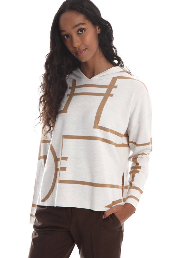 Jumper with hood Intrend Jumper with hood Intrend