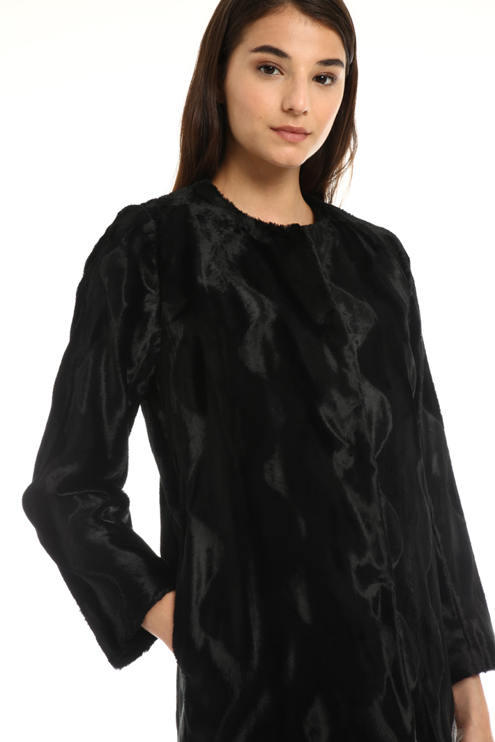 Fur effect coat Intrend Fur effect coat Intrend