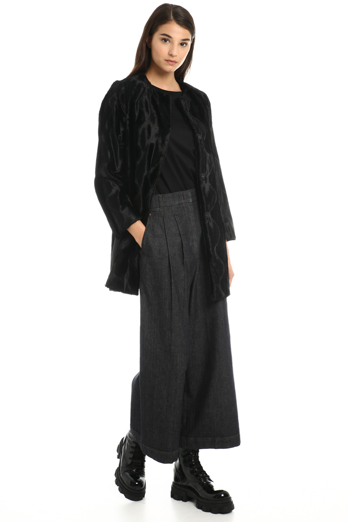Fur effect coat Intrend Fur effect coat Intrend