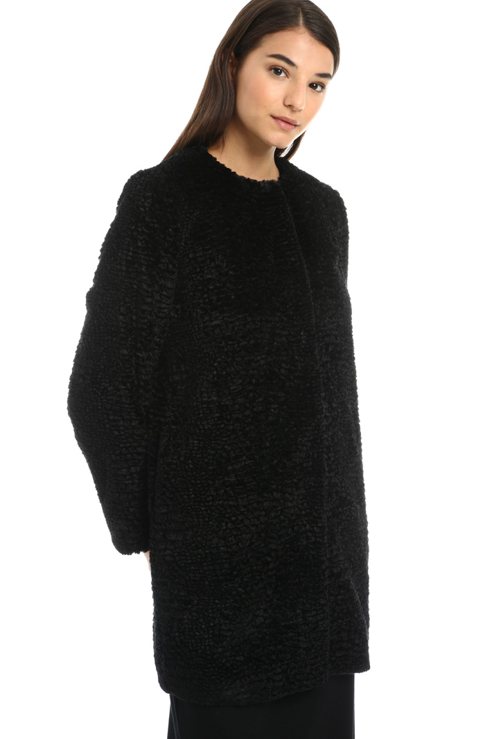 Fur effect coat Intrend Fur effect coat Intrend