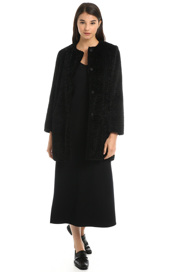 Fur effect coat Intrend Fur effect coat Intrend