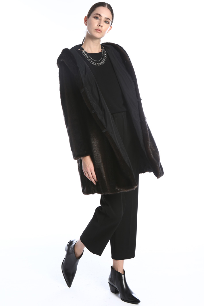 Fur effect coat Intrend Fur effect coat Intrend