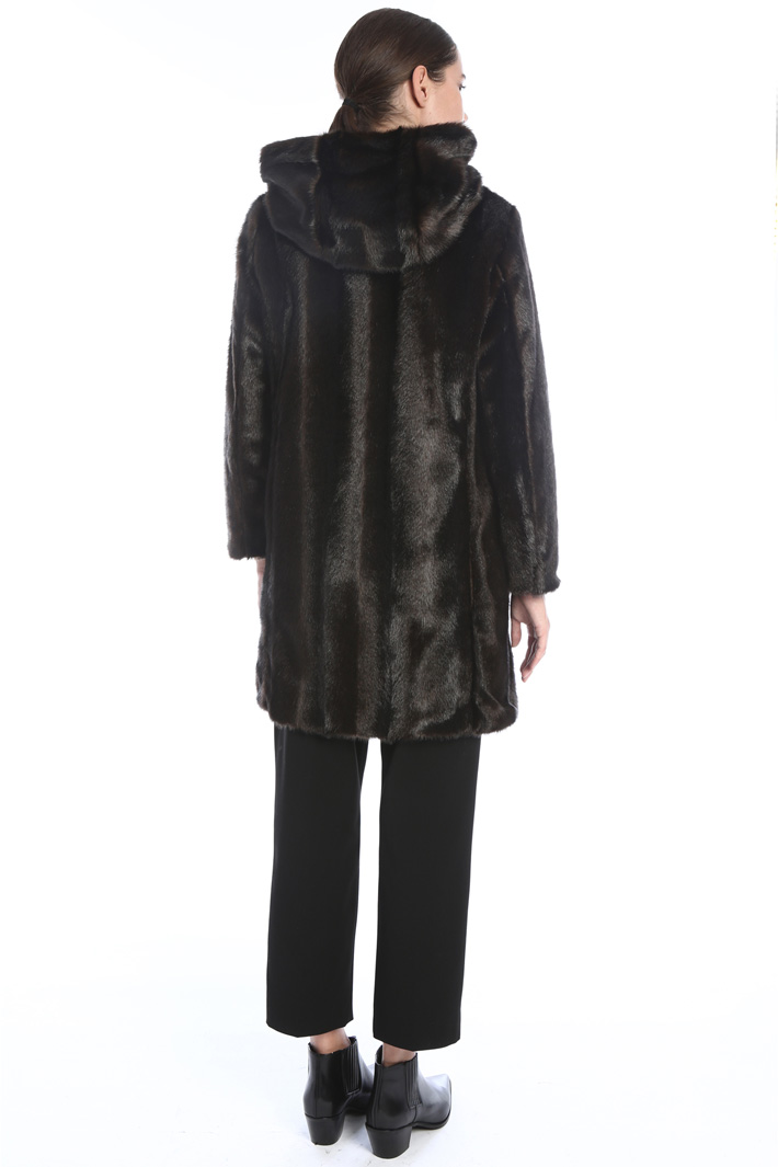 Fur effect coat Intrend Fur effect coat Intrend