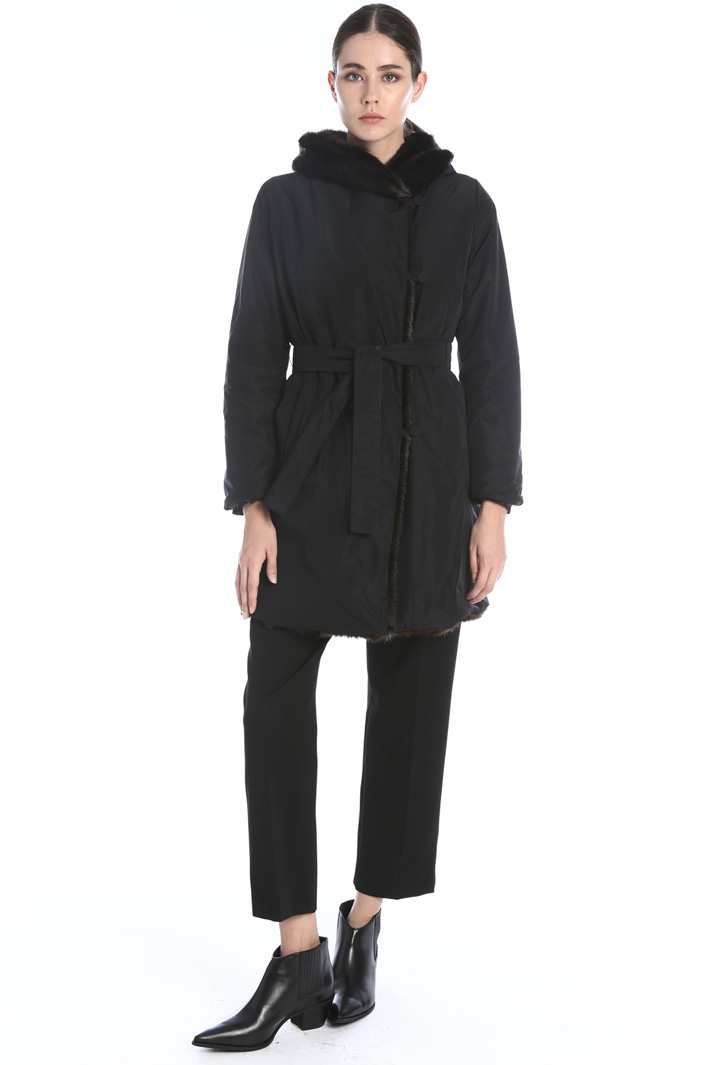 Fur effect coat Intrend Fur effect coat Intrend