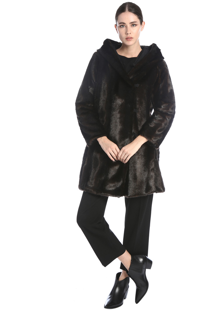 Fur effect coat Intrend Fur effect coat Intrend
