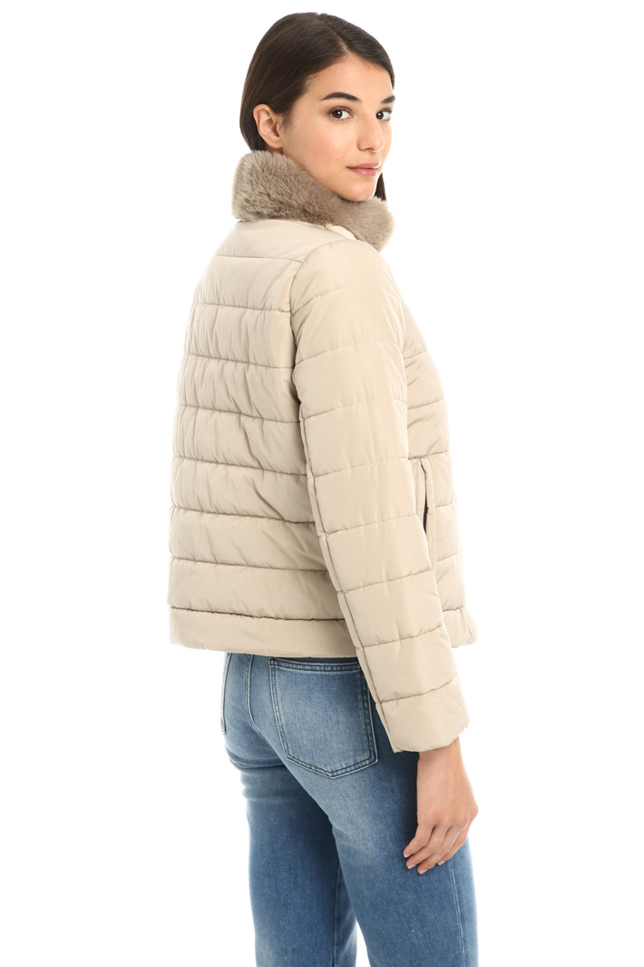 Fur trim neck jacket Intrend Fur trim neck jacket Intrend