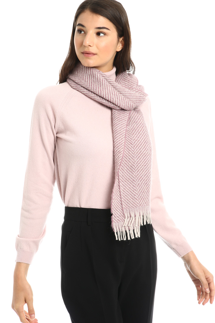 Wool and alpaca scarf Intrend Wool and alpaca scarf Intrend