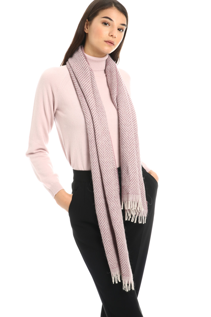 Wool and alpaca scarf Intrend Wool and alpaca scarf Intrend