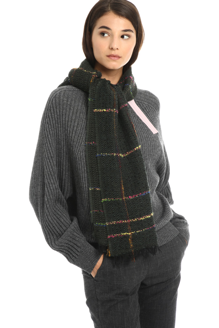 Wool and alpaca scarf Intrend Wool and alpaca scarf Intrend
