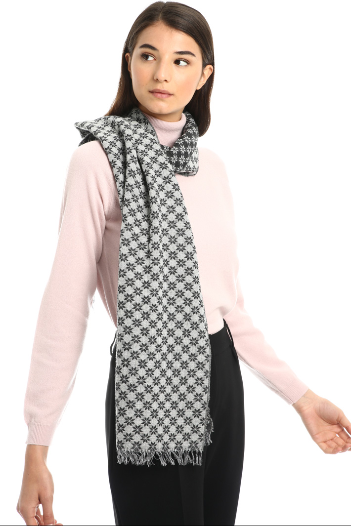 Cotton and wool scarf Intrend Cotton and wool scarf Intrend