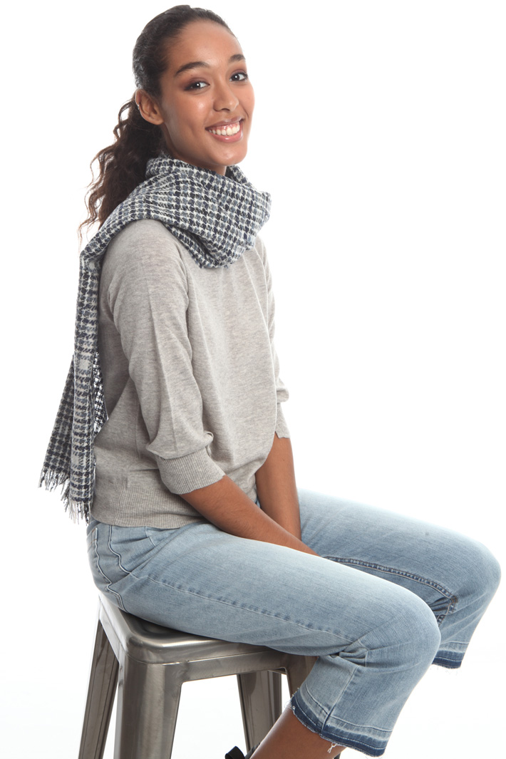 Wool blend scarf Intrend Wool blend scarf Intrend