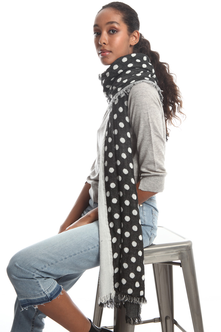 Wool and alpaca scarf Intrend Wool and alpaca scarf Intrend