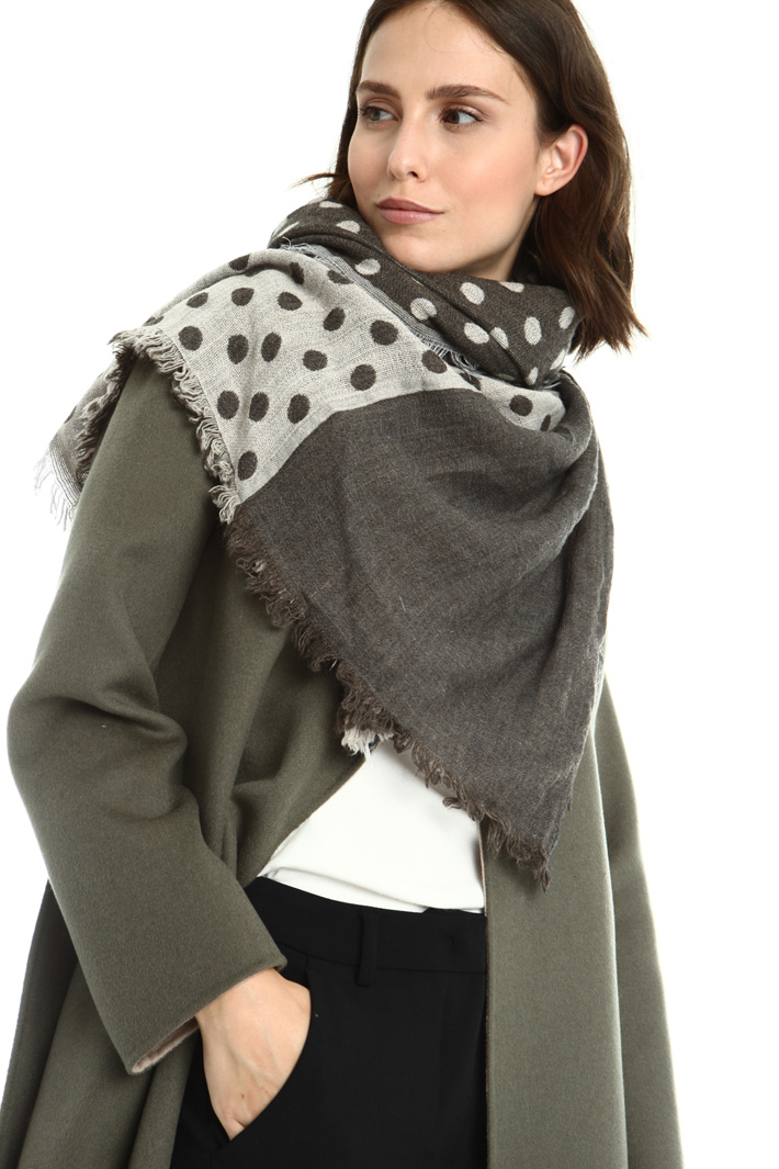 Wool and alpaca scarf Intrend Wool and alpaca scarf Intrend