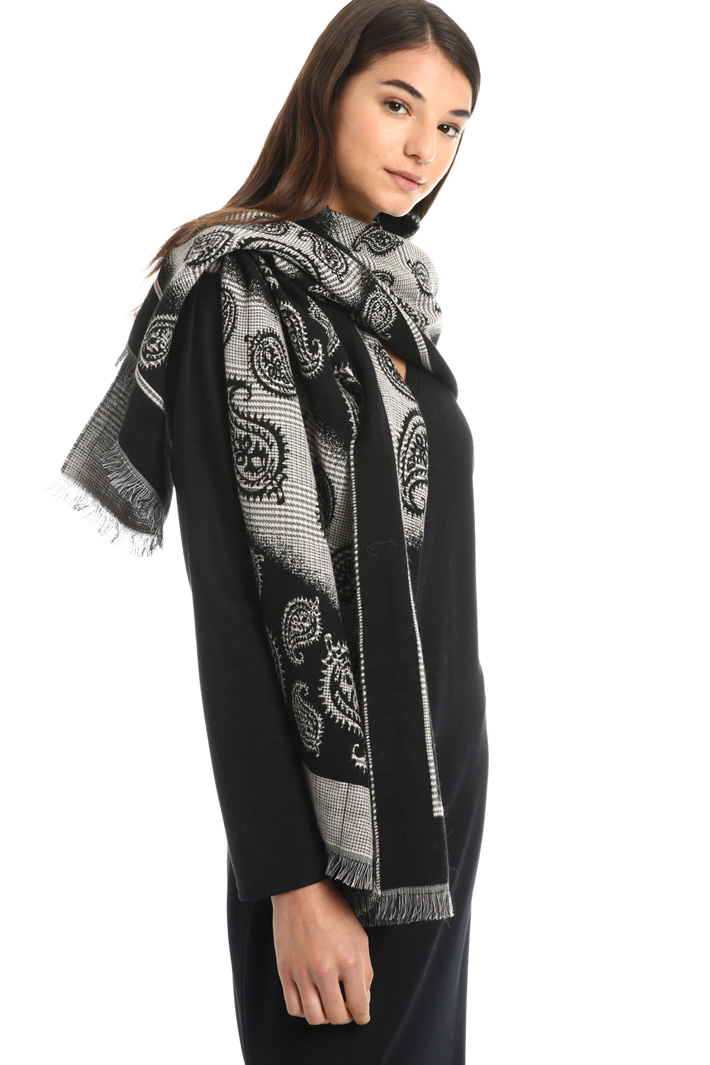Cotton and wool scarf Intrend Cotton and wool scarf Intrend