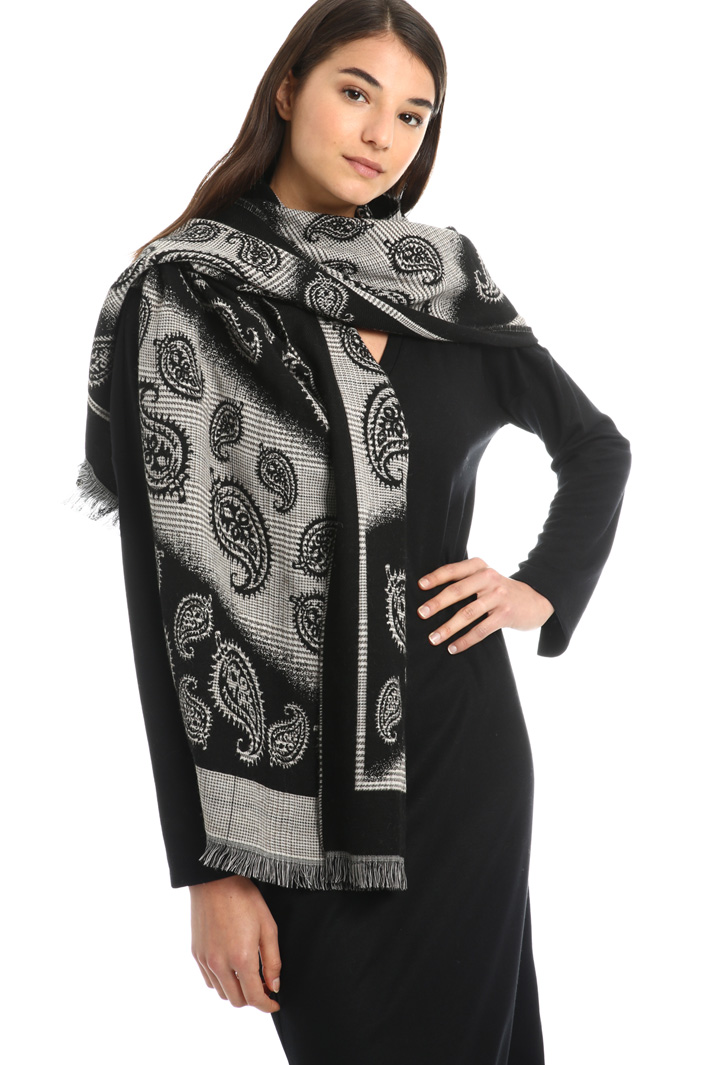 Cotton and wool scarf Intrend Cotton and wool scarf Intrend