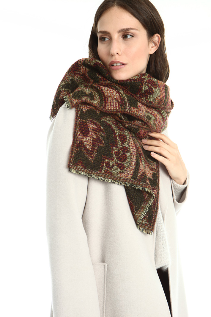 Wool tweed scarf Intrend Wool tweed scarf Intrend