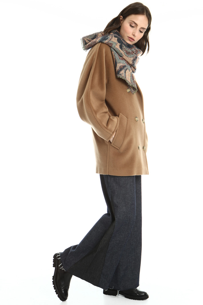 Wool tweed scarf Intrend Wool tweed scarf Intrend