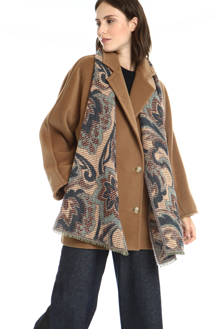 Wool tweed scarf Intrend Wool tweed scarf Intrend