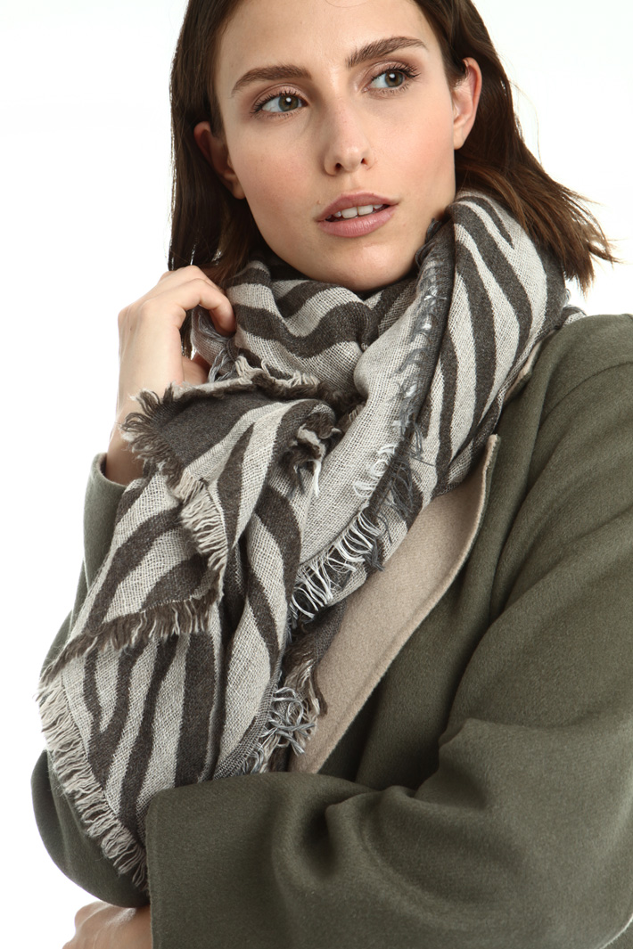 Wool blend scarf Intrend Wool blend scarf Intrend