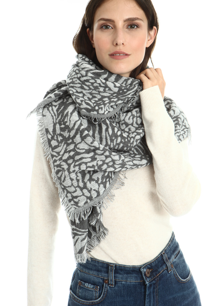 Wool alpaca scarf Intrend Wool alpaca scarf Intrend