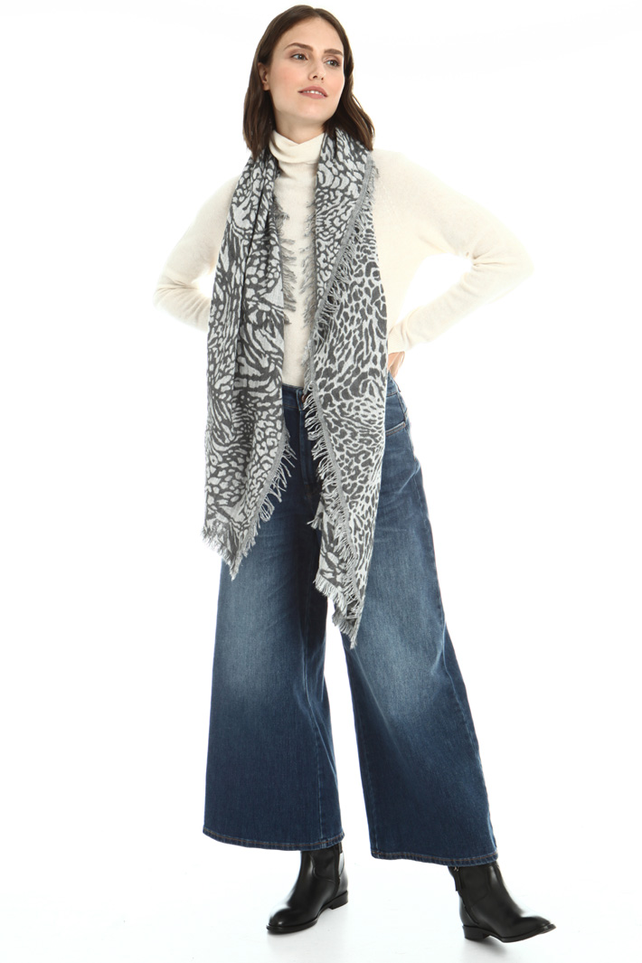 Wool alpaca scarf Intrend Wool alpaca scarf Intrend