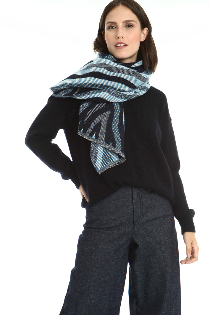 Wool alpaca scarf Intrend Wool alpaca scarf Intrend