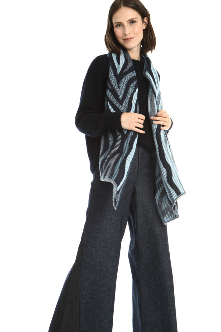 Wool alpaca scarf Intrend Wool alpaca scarf Intrend