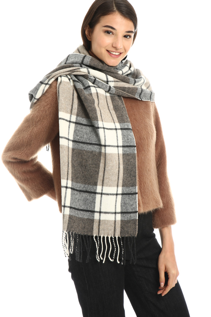 Wool blend scarf Intrend Wool blend scarf Intrend