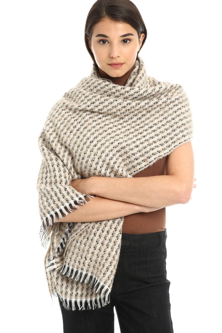 Wool and alpaca scarf Intrend Wool and alpaca scarf Intrend