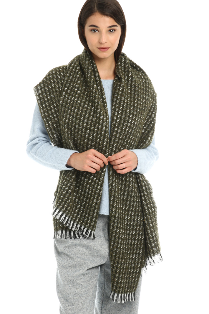Wool and alpaca scarf Intrend Wool and alpaca scarf Intrend