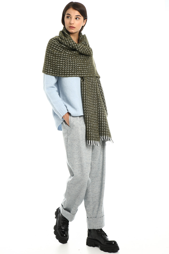 Wool and alpaca scarf Intrend Wool and alpaca scarf Intrend