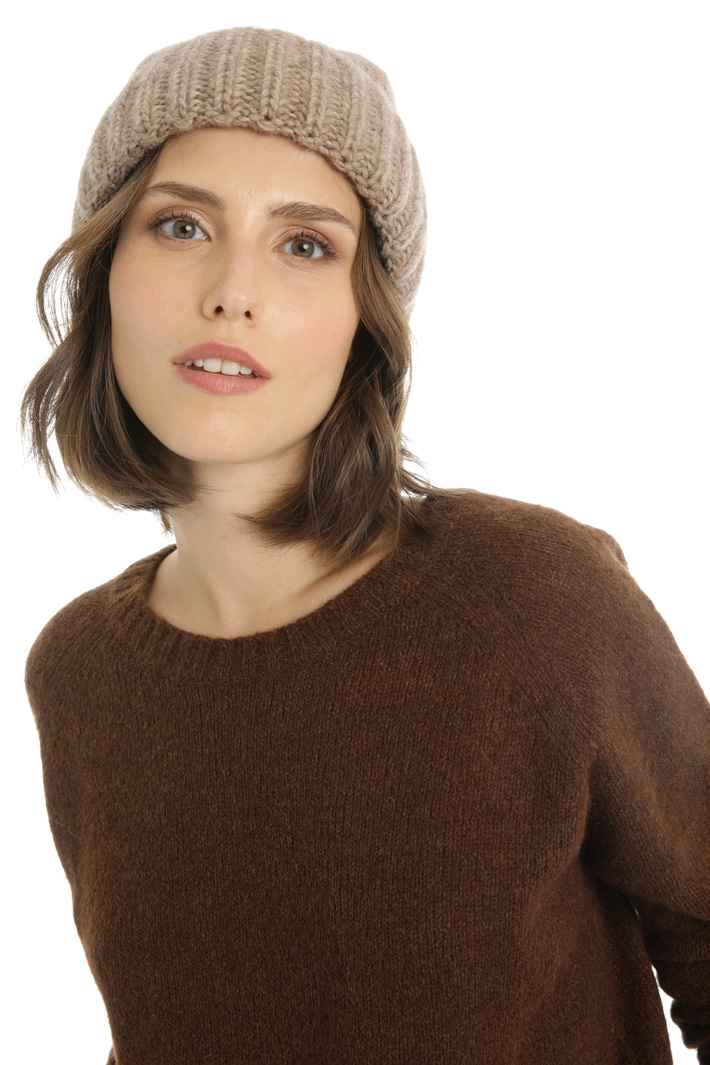 Folded knit hat Intrend Folded knit hat Intrend