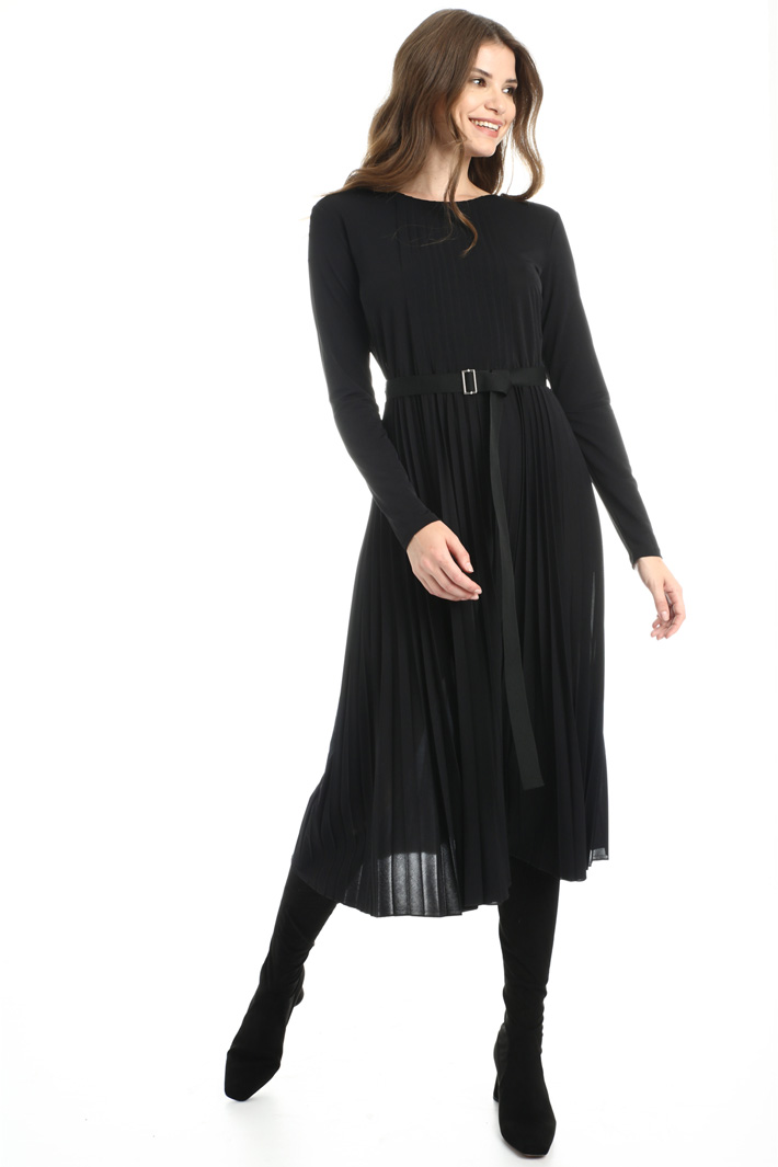 Pleated jersey dress Intrend Pleated jersey dress Intrend