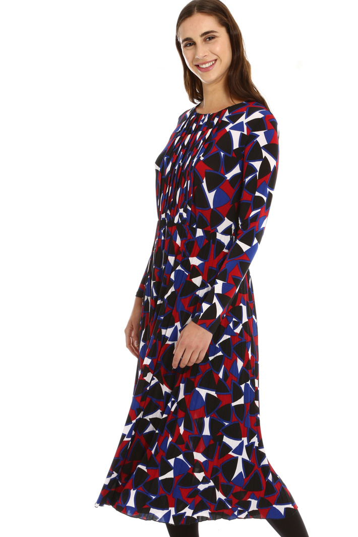 Pleated jersey dress Intrend Pleated jersey dress Intrend