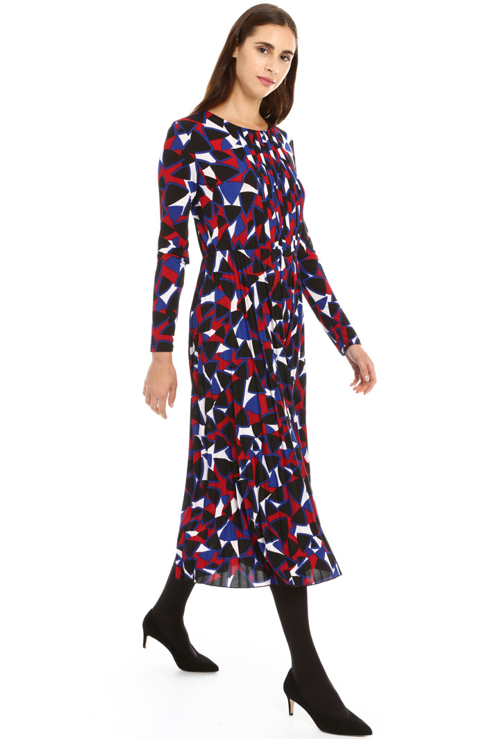 Pleated jersey dress Intrend Pleated jersey dress Intrend