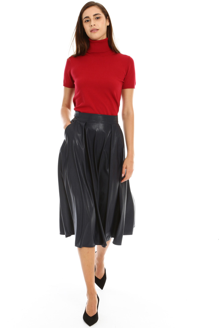 Coated midi skirt Intrend Coated midi skirt Intrend