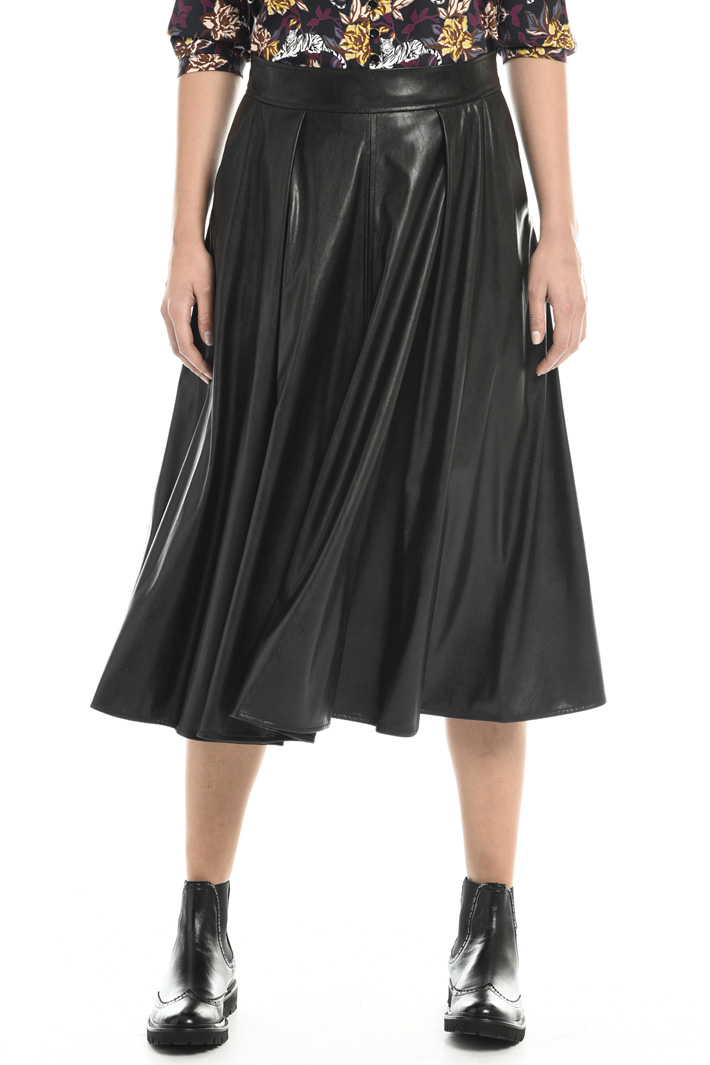 Coated midi skirt Intrend Coated midi skirt Intrend