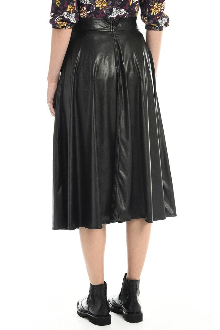 Coated midi skirt Intrend Coated midi skirt Intrend