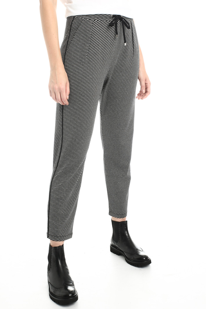 Jacquard jersey trousers Intrend Jacquard jersey trousers Intrend