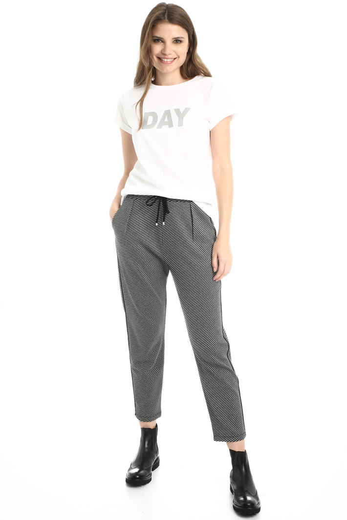 Jacquard jersey trousers Intrend Jacquard jersey trousers Intrend