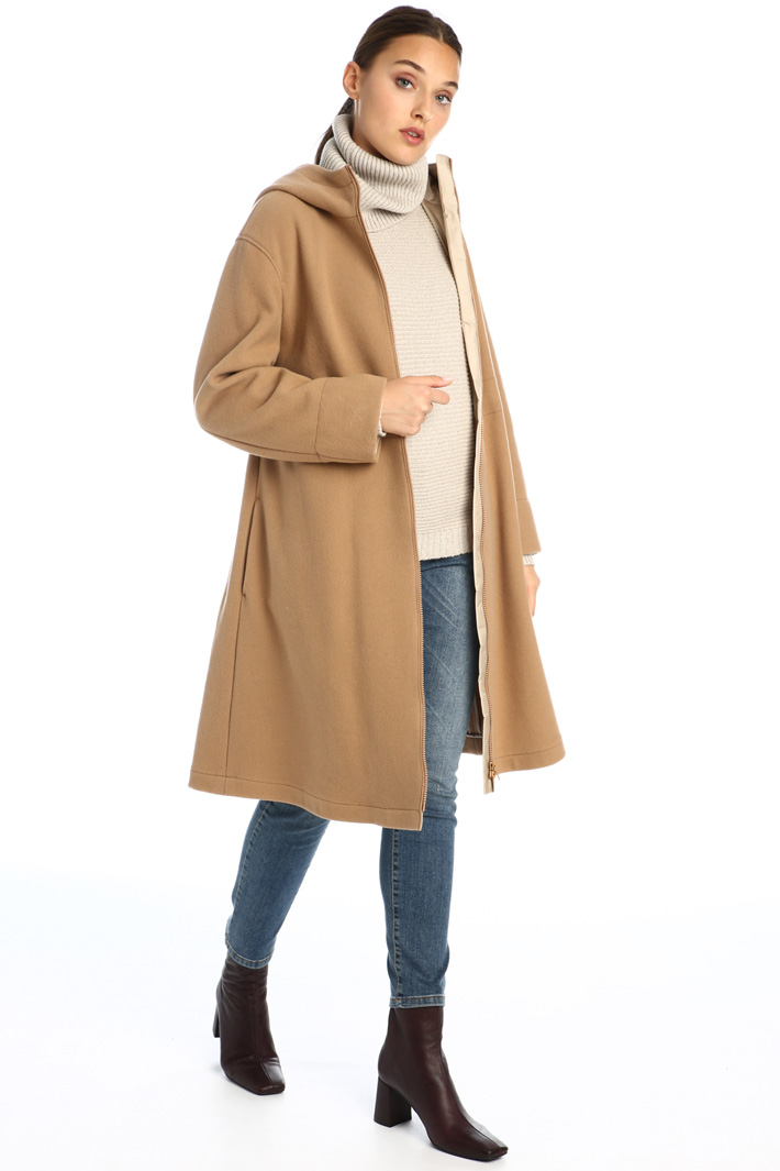 Hooded wool coat Intrend Hooded wool coat Intrend