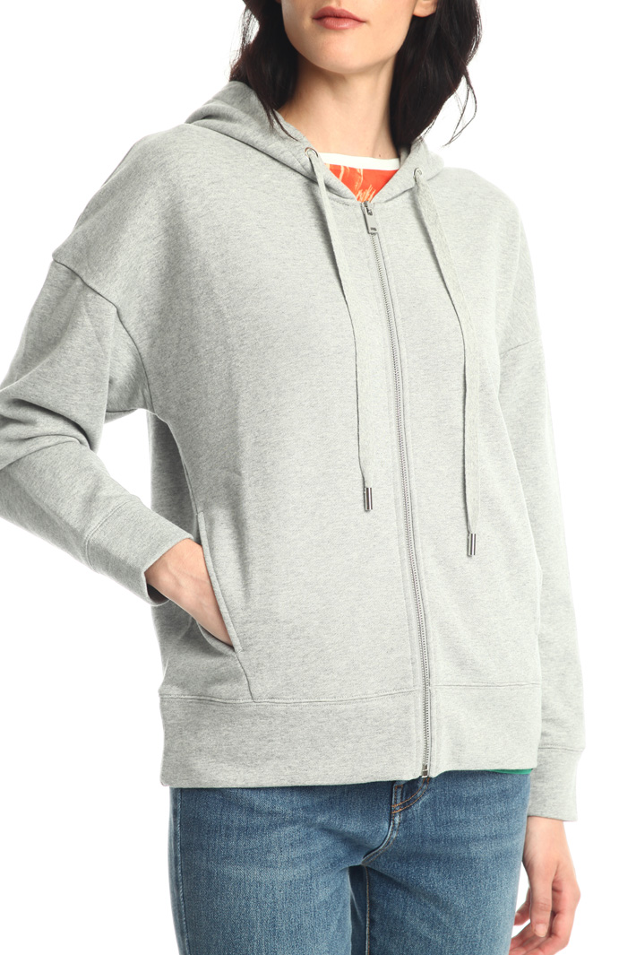 Felpa in jersey con cappuccio Intrend Felpa in jersey con cappuccio Intrend