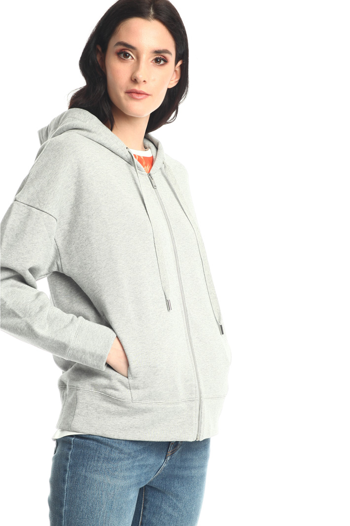 Felpa in jersey con cappuccio Intrend Felpa in jersey con cappuccio Intrend